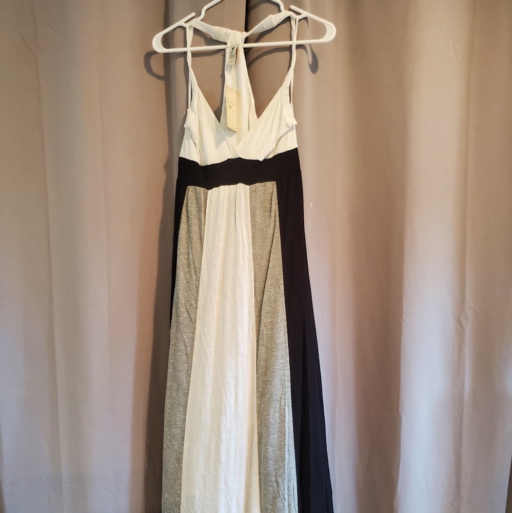 Pink Rose Maxi Dress Size Large - Picture 2 of 4